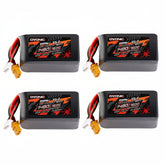 Ovonic 160C Ultra Ovonic 6S 1480mAh LiPo Battery w/XT60 for Pro FPV Racing & Freestyle (2/4 Pack)