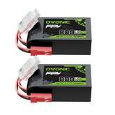 OVONIC 11.1V 80C 800mAh 3S LiPo Battery with JST Plug