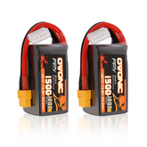 2x Ovonic 120C 4S1P 1500mAh 14.8V LiPo Battery for FPV - XT60 Plug