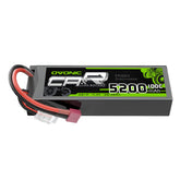 Ovonic 7.4V 5200mAh 100C 2S Hardcase LiPo Battery Pack with Deans T Plug for 1/10 and 1/8 Scale RC Cars & Trucks