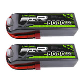 2× Ovonic 3S 8000mAh 50C 11.1V LiPo Battery with Deans Plug for 1/10–1/8 RC Cars, Trucks & Buggies