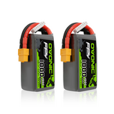 2×OVONIC 22.2V 100C 1000mAh 6S LiPo Battery Pack with XT60 Plug for Freestyle