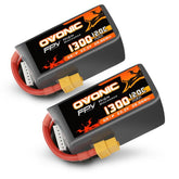 2x Ovonic 6S Lipo Battery Pack 1300mah 6S1P 120C 22.2V with XT60 Plug