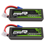 2xOVONIC 3S Lipo Battery 120C 11.1V 5000mAh with EC5 Plug for RC Car RC Truck RC Truggy Airplane
