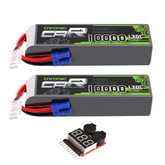 OVONIC 4S 10000mAh 14.8V 130C Lipo Battery with EC5 Connector