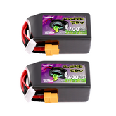 2×Ovonic Rebel 2.0 6S Lipo Battery 1400mAh 130C 22.2V with XT60 Plug for FPV Racing Freestyle Cinewhoo