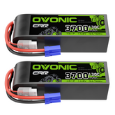 OVONIC 4S Lipo Battery 130C 3700mAh 14.8V RC Car Battery with EC5 Plug