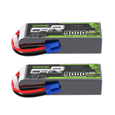 2 × OVONIC 3S 9000mAh 130C 11.1V RC Lipo Battery with EC5 Plug for 1/8 1/10 RC Car RC Vehicles