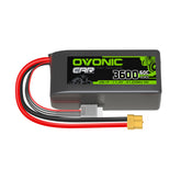 Ovonic 3600mAh LiHV 60C 11.4V 3S Lipo Battery with XT60 Plug for 1/8 1/10 scale RC Car Rock Crawler