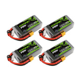 4×Ovonic 11.1V 850mAh 3S 80C Lipo Battery with XT30 Plug