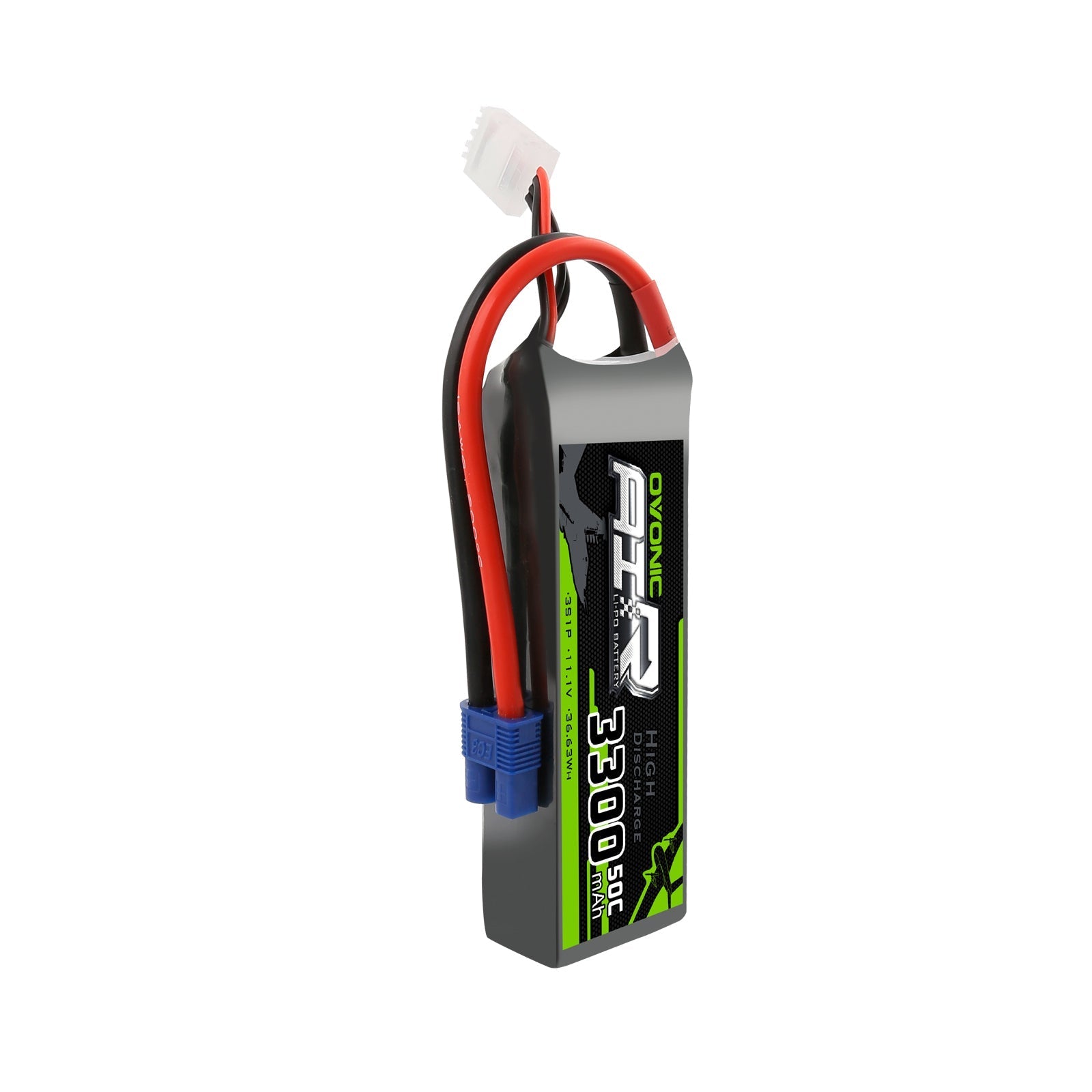 Ovonic 3300mah 3S 11.1V 50C LiPo Battery Pack with EC3 Plug for Airplane &Heli - Ampow