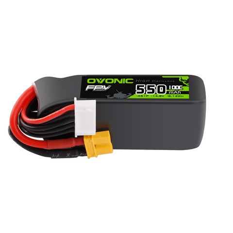 OVONIC 14.8V 100C 550mAh 4S LiPo Battery with XT30 Plug