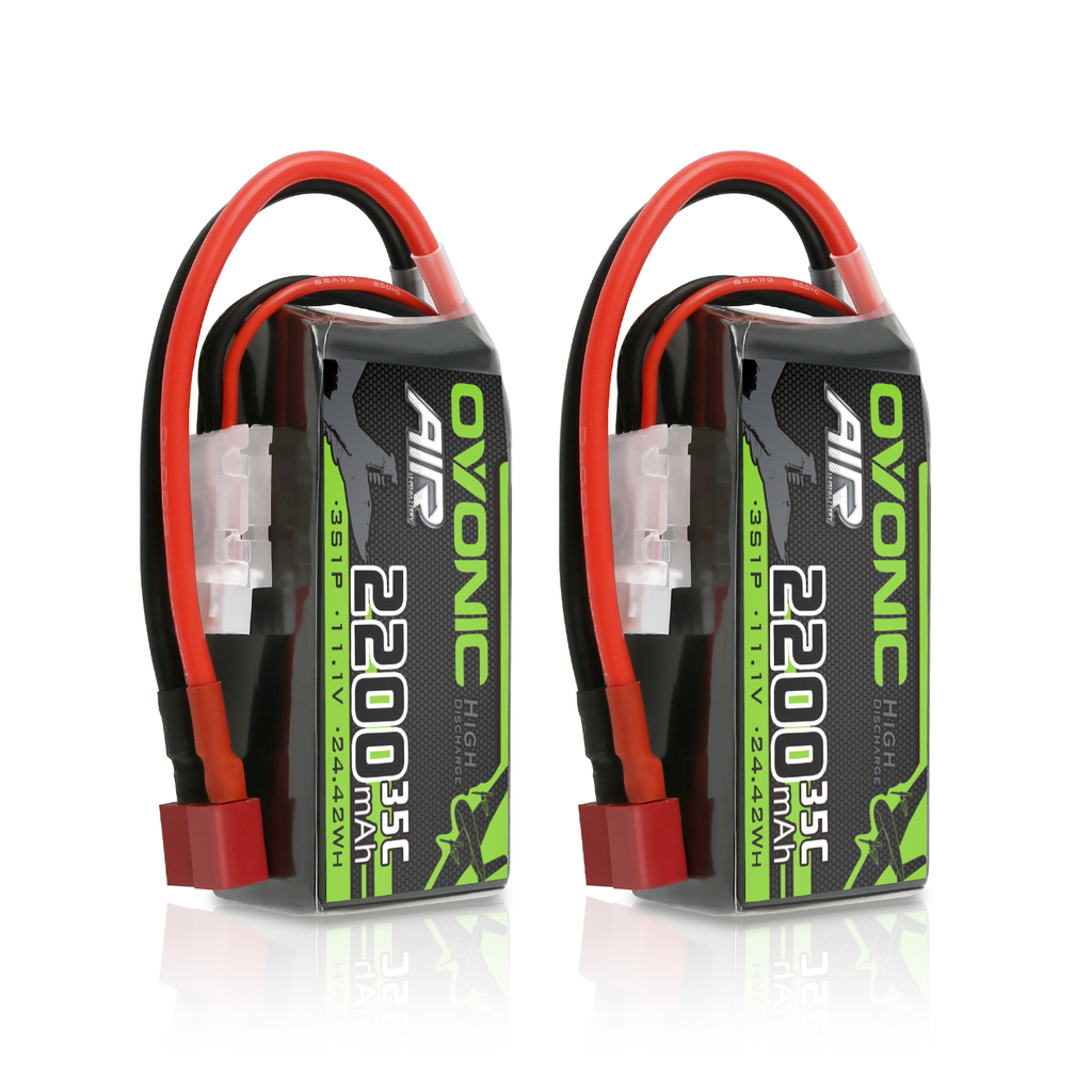 Ovonic 2S 2200mAh 35C 7.4V LiPo Battery - Deans Plug (2 Pack) – us Ovonic 2S 2200mAh 35C 7.4V LiPo Battery - Deans Plug (2 Pack) – us