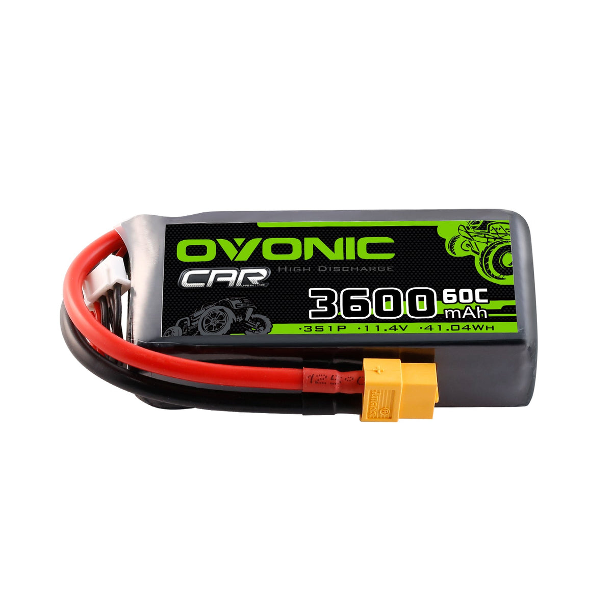 Ovonic 3S 3600mAh 60C 11.4V LiHV Battery w/XT60 Plug