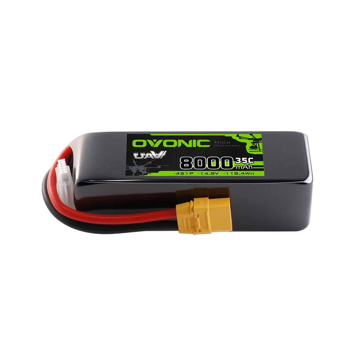 Ovonic 4S 8000mAh 35C 14.8V LiPo Battery w/XT90 Plug