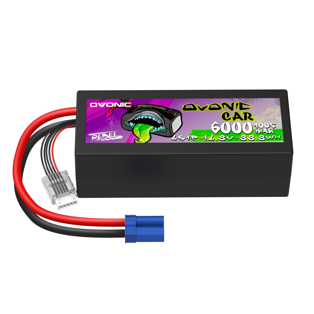 Ovonic Rebel 2.0 100C 14.8V 6000mAh 4S LiPo battery EC5 For Arrma Outcast Kraton Truck