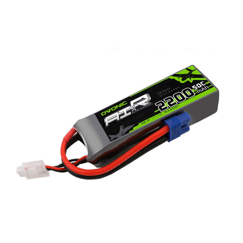 Ovonic 2200mah 3S 11.1V 50C Lipo Battery Pack with EC3 Plug for RC model - Ampow