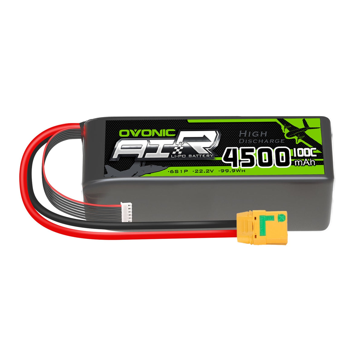 Ovonic 4500mAh 6S Lipo Battery 150C 22.2V with XT90 Anti-Spark Plug for Long Range Drone