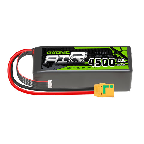 Ovonic 4500mAh 6S Lipo Battery 150C 22.2V with XT90 Anti-Spark Plug for Long Range Drone