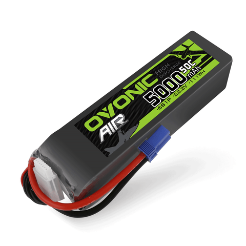 Ovonic 5000mah 6S 22.2V 50C Lipo Battery Pack with EC5 Plug for Airplane&Heli 1/10 SENTON 6S