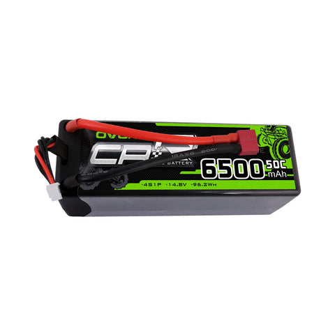 OVONIC 4S LiPo Battery Pack 6500mAh 50C 14.8V Hardcase with Deans Plug 1/8 Scale RC Cars RC Truggy RC Buggy