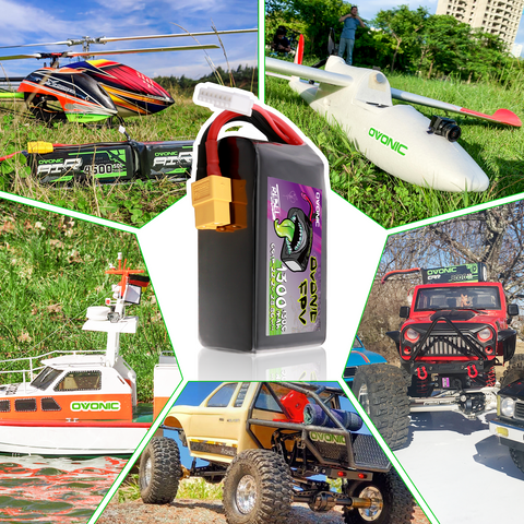 2 × Ovonic Rebel 2.0 130C 6S 1300mah 22.2V Lipo Battery with XT60 Plug for 3-4'' FPV Racing Freestyle Drone