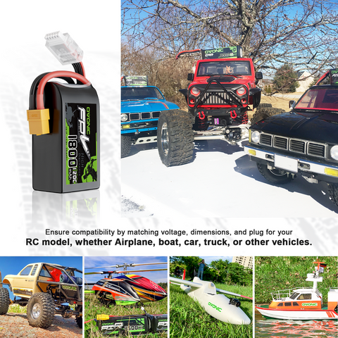 OVONIC 1800mAh 4S 120C 14.8V R-Line Version 3.0 Lipo Battery with XT60 Plug