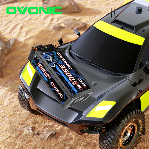 Ovonic 7.6V 120C 3500mAh 2S1P LiHV Shorty Hardcase Lipo Battery with 5mm Bullet(2/1 Pack)