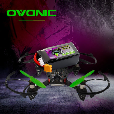2-Pack Ovonic Rebel 4S 1550mAh 150C 14.8V LiPo Battery w/XT60 Plug