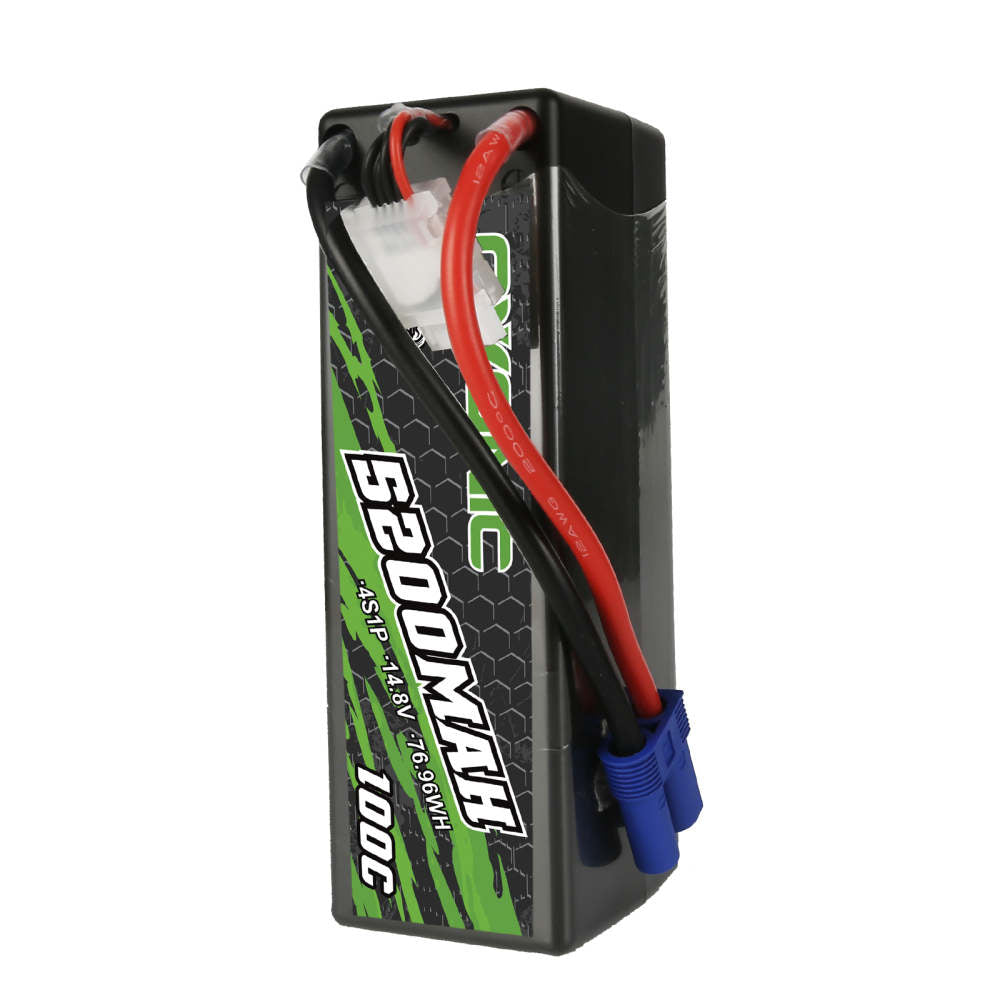 2 × Ovonic Rebel 4S Lipo Battery 5200mAh 100C 14.8V Hardcase EC5 Plug for 1/8 Buggy