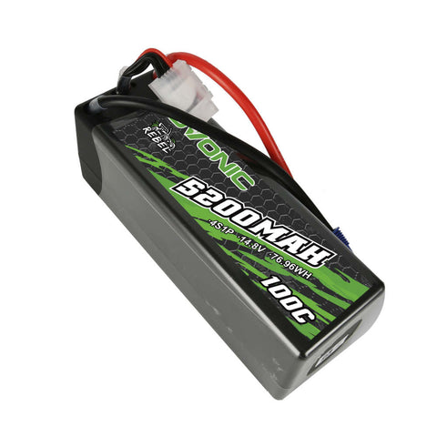 2 × Ovonic Rebel 4S Lipo Battery 5200mAh 100C 14.8V Hardcase EC5 Plug for 1/8 Buggy