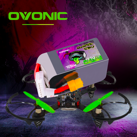 2×Ovonic Rebel 2.0 6S Lipo Battery 1850mah 120C 22.2V FPV Lipo Battery Pack with XT60 Plug for 5 to 6 inch FPV Drone