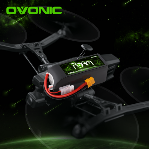 Ovonic Roam Series 6S Lipo Battery 2200mAh 6S1P 150C 22.2V Long Range Lipo Battery with XT60 Plug for 6-7 Inch Long Range 6s HD Cinelifter FPV Quad