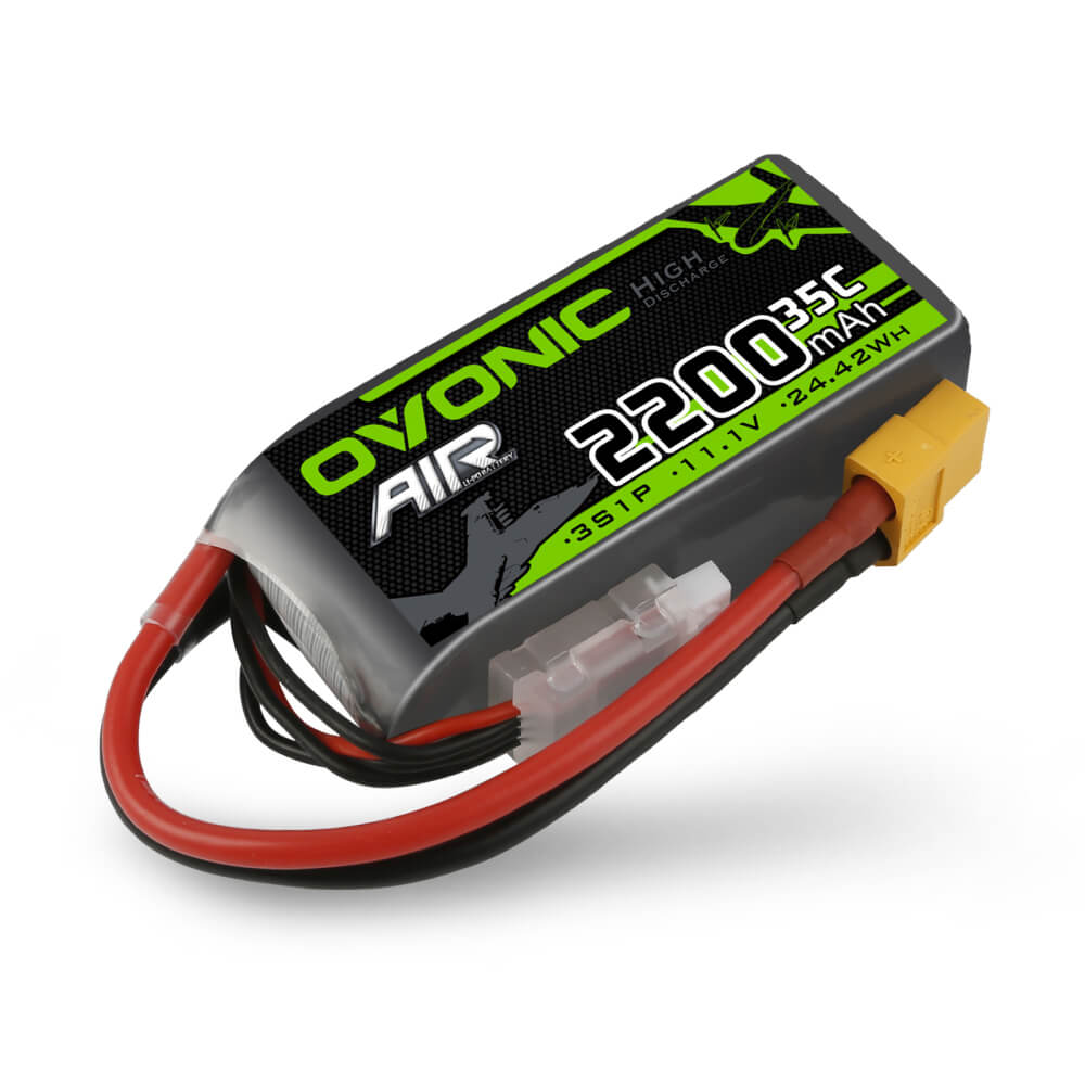 OVONIC Batteria Lipo 4S 2200mAh 35C 14.8V - Connessione XT60 Per RC Auto, Aerei, Droni, Elicotteri