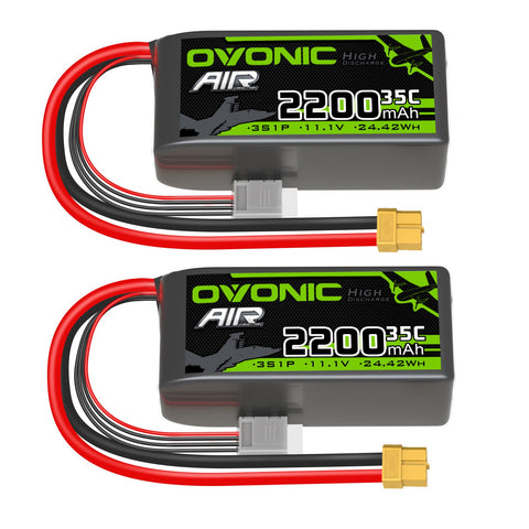 OVONIC 3S Lipo Battery 2200mAh 3S1P 35C 11.1V LiPo Battery with XT60 Plug