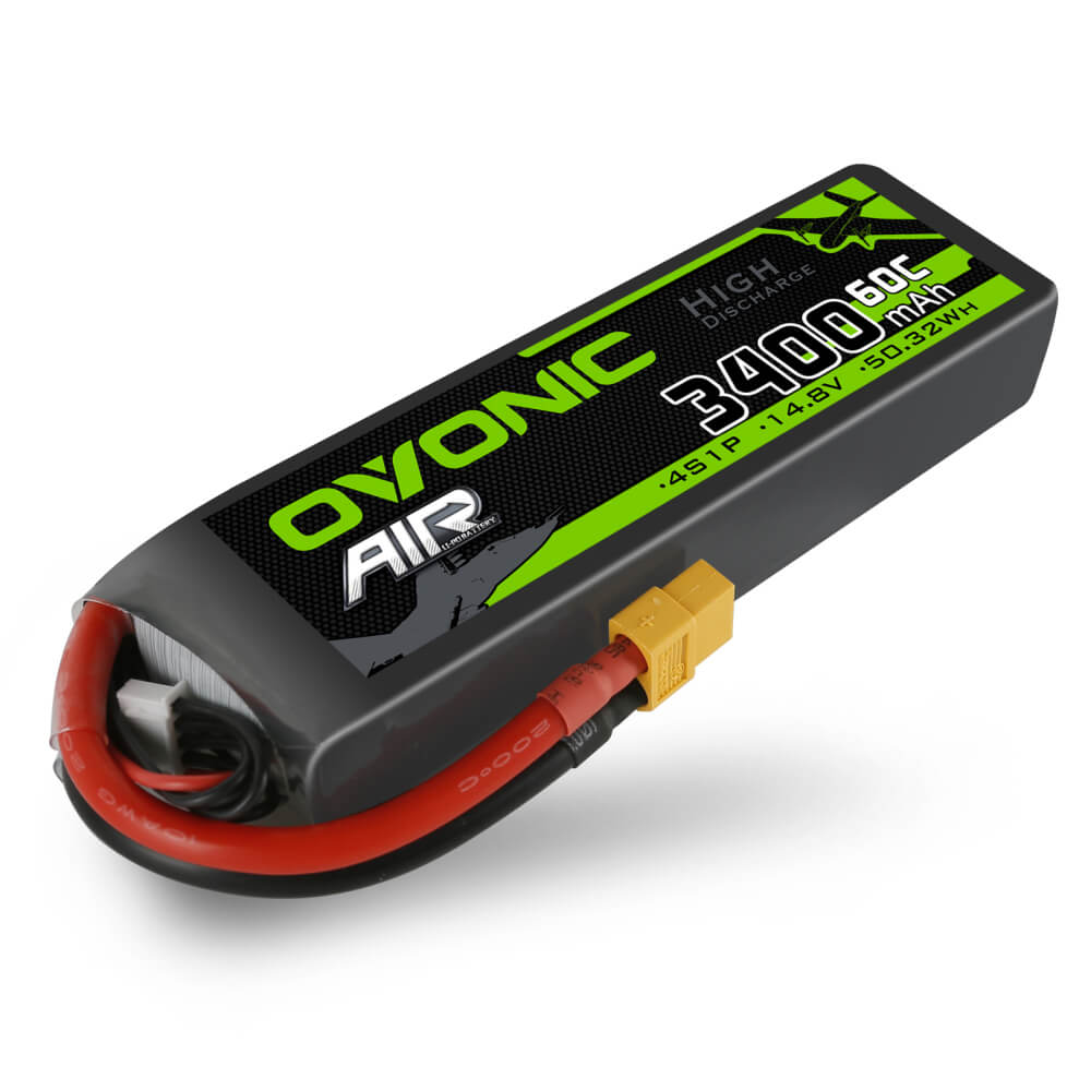 Ovonic 60C 4S 3400mAh 14.8V LiPo Battery for RC 1/5 car