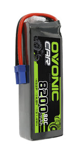 Ovonic 80C 4S2P 8200mAh 14.8V 4S LiPo Battery Pack With EC5 Plug For Arrma 1/5 8S Car