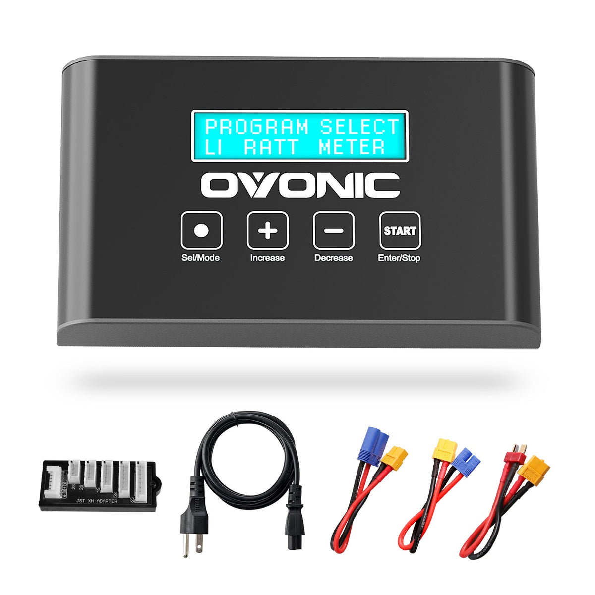 OVONIC Mate 1 Lipo Charger 100W 10A Lipo Battery Balance Charger for 1S-6S LiPo Lilon Life NiCd NiMh Pb RC Battery